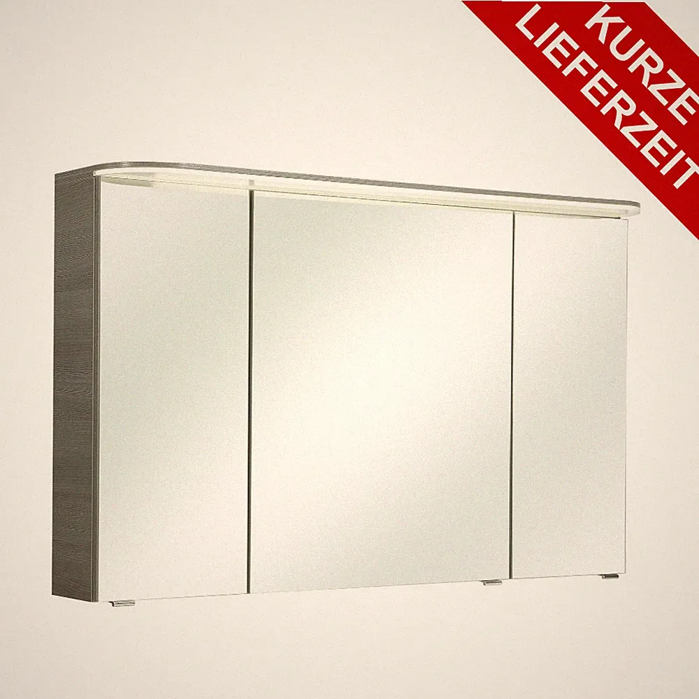 PELIPAL Balto Sprint Bad Möbel, Spiegelschrank, LED, Graphit 120 cm