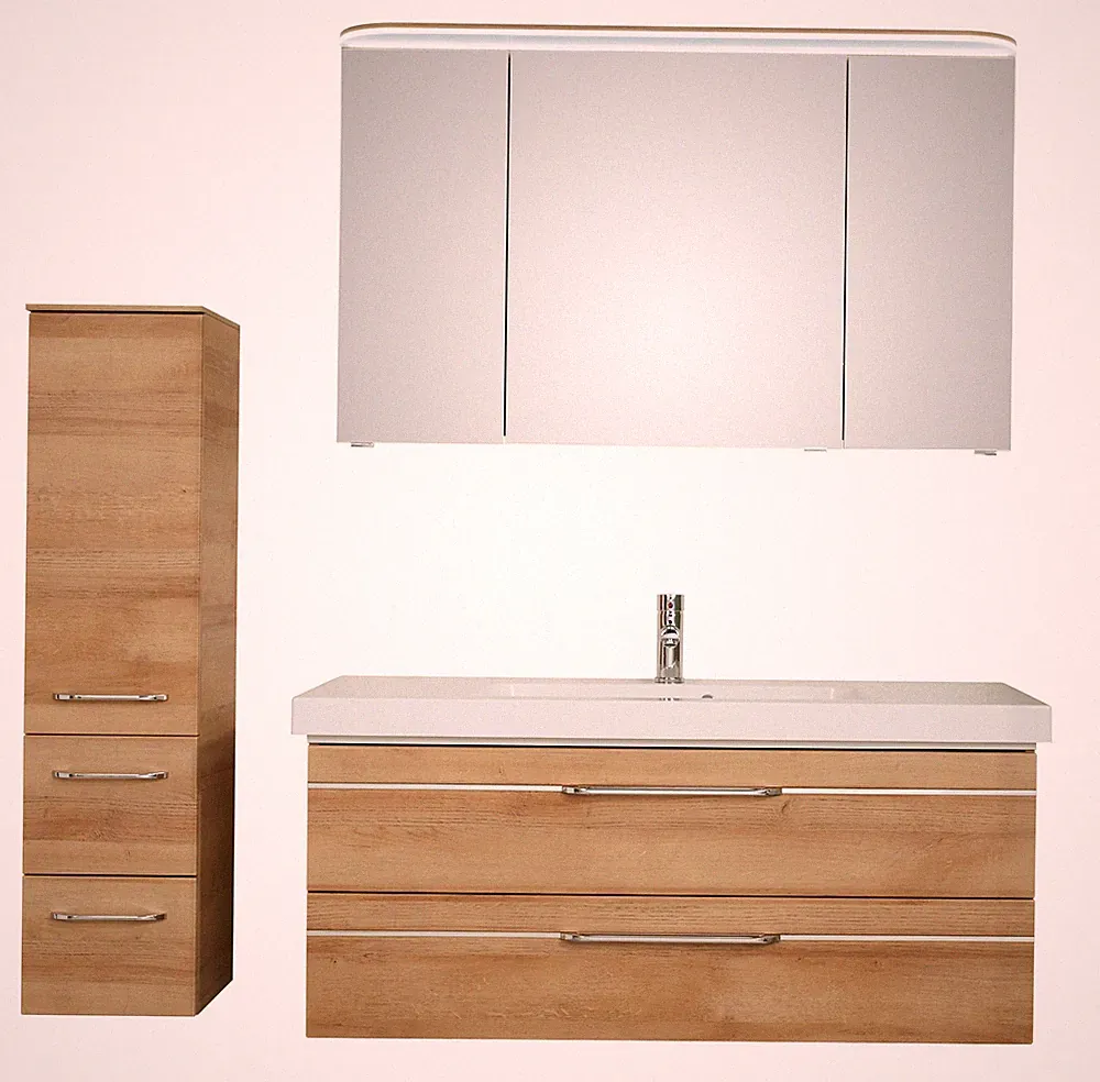 Pelipal Balto Sprint Komplett-Set Waschtischunterschrank Spiegelschrank...