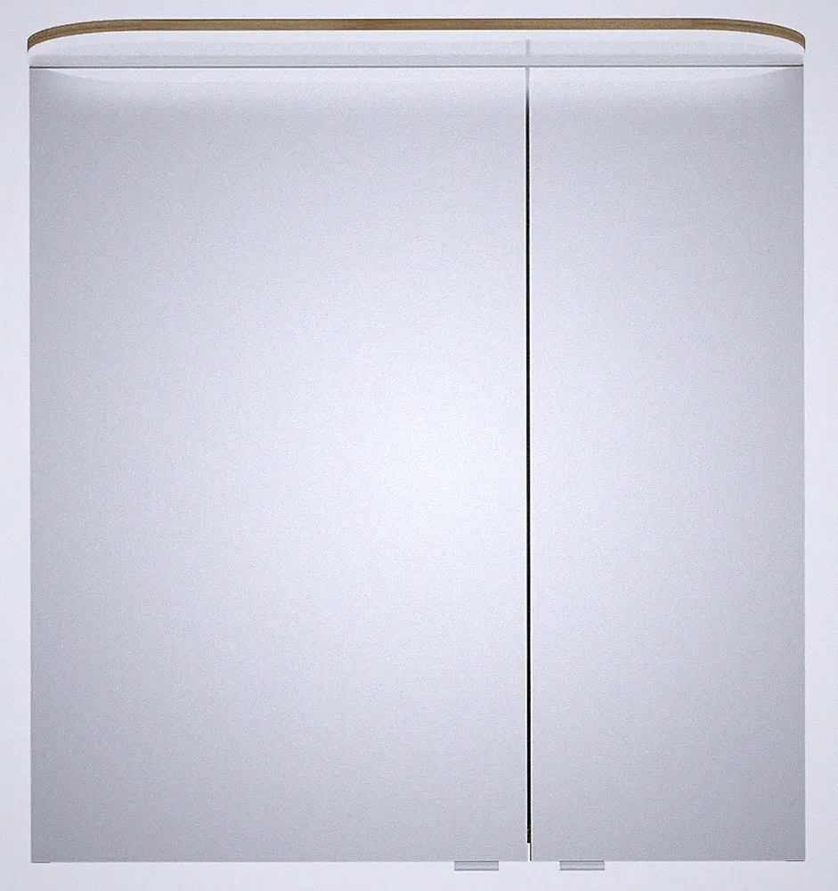 Pelipal Balto Sprint Spiegelschrank Kranzleuchte 2 Spiegeltüren 700 x 723 x...
