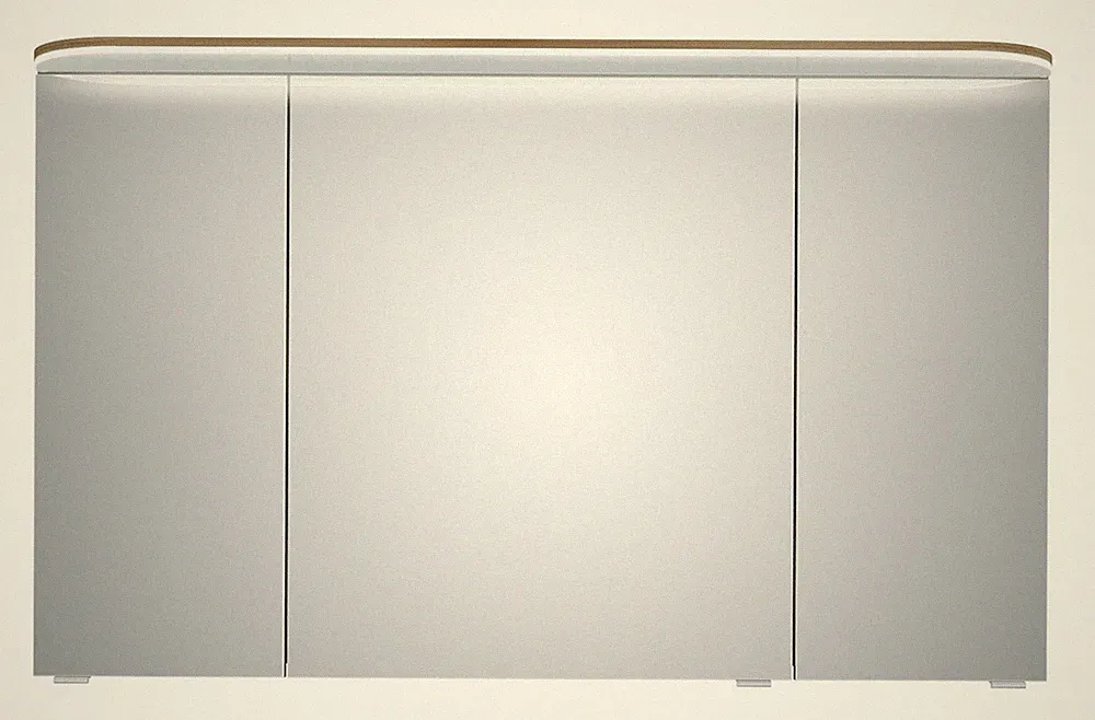 Pelipal Balto Sprint Spiegelschrank Kranzleuchte 3 Spiegeltüren 1200 x 723 x...