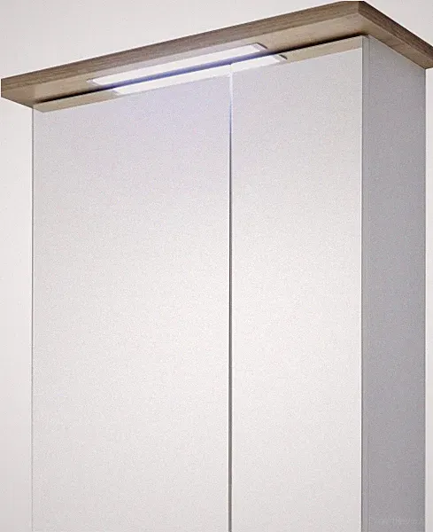 Pelipal Spiegelschrank 84-I mit LED Beleuchtung weiß/eiche 60 x 72 cm