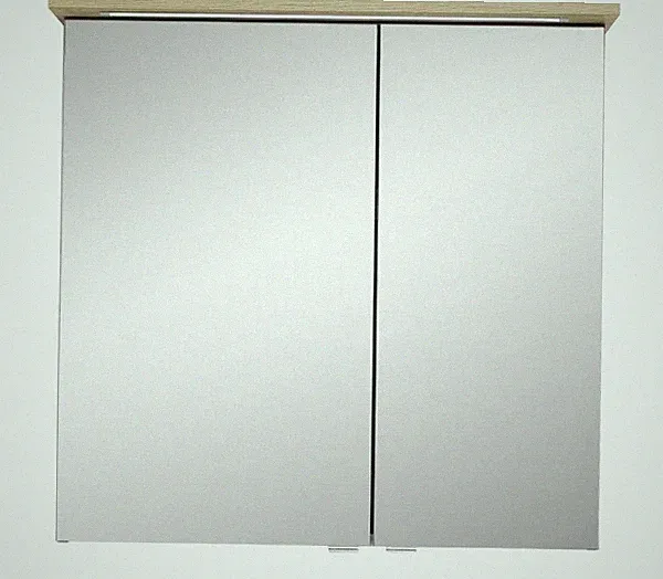 Pelipal Spiegelschrank Münster mit LED Beleuchtung eiche 72 x 71,6 cm