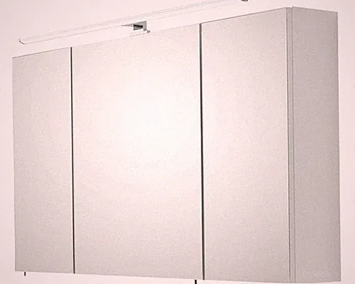 pelipal Spiegelschrank Quickset 360 110 x 20 x 70 cm weiß 3-türig IP 44