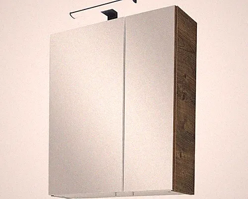 pelipal Spiegelschrank Quickset 374 60 x 20 x 70 cm eiche 2-türig IP 44