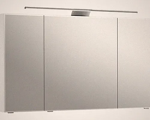 pelipal Spiegelschrank Serie 6005 Sprint 120 x 17 x 73 cm weiß 3-türig LED IP 20