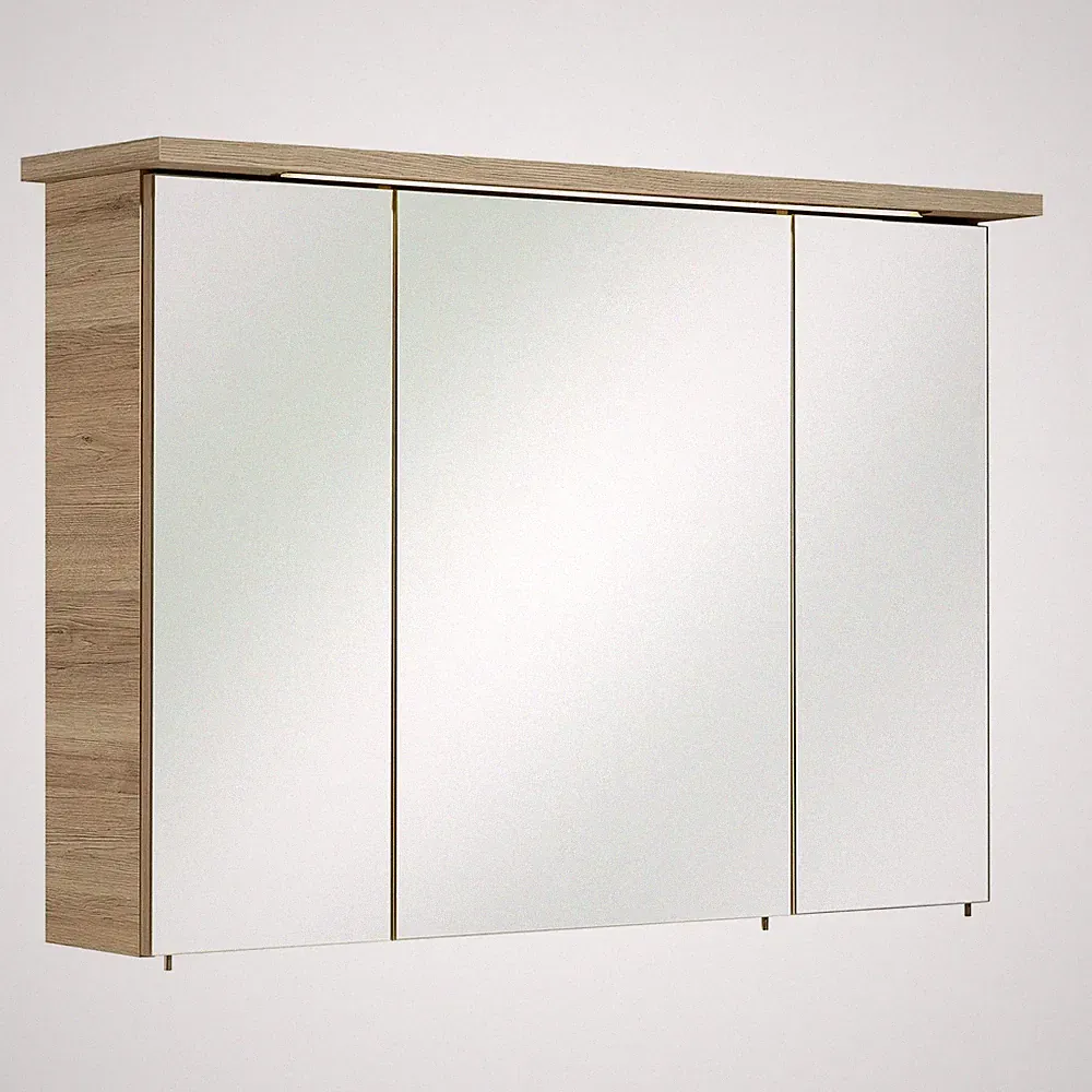 Pelipal Spiegelschrank Wandschrank Sanremo Eiche 75 cm Quickset 922