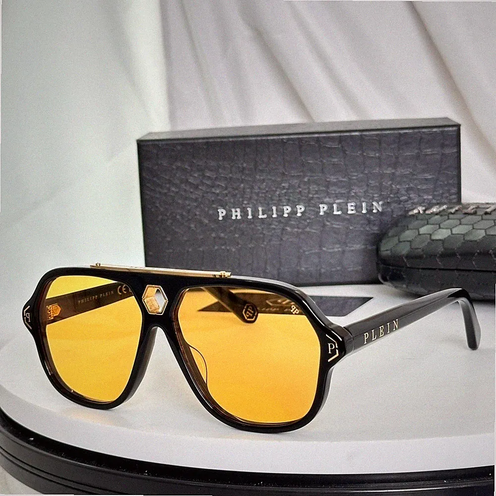 PHILIPP PLEIN DISCO BRILLE GELBE GLÄSER MEER SONNE STRAND VERSCHIEDENE FARBEN