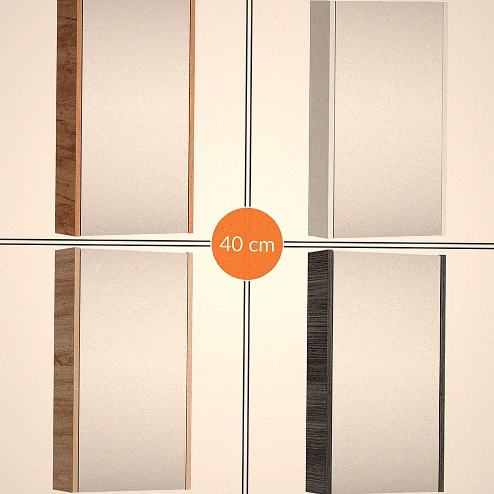 Planetmöbel Badezimmer Spiegelschrank 40 cm Wandspiegel Badschrank mit Spiegel