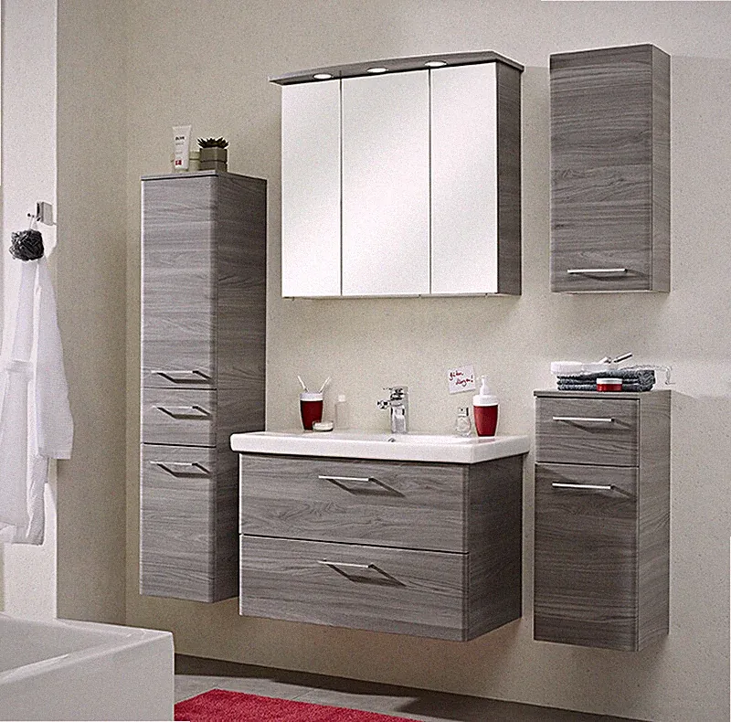 Restposten Pelipal Badmöbel PETER - Keramik-Waschtisch 82 cm - Sangallo Grau