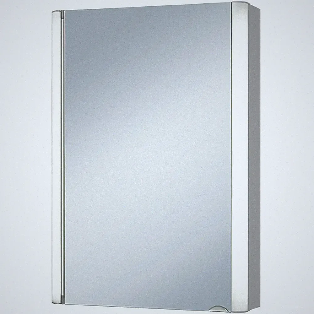 Riva Spiegelschrank Torno 50cm x 70,5cm LED Beleuchtung Spiegel Schrank aus Holz