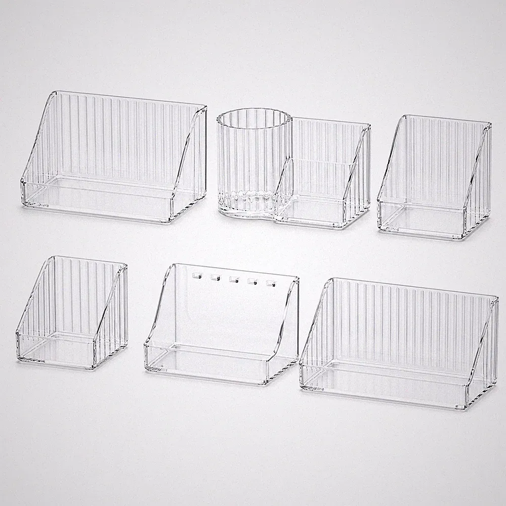 RMAN 6 Stücke Spiegelschrank Organizer Kunststoff Make up Organizer für Bathroom