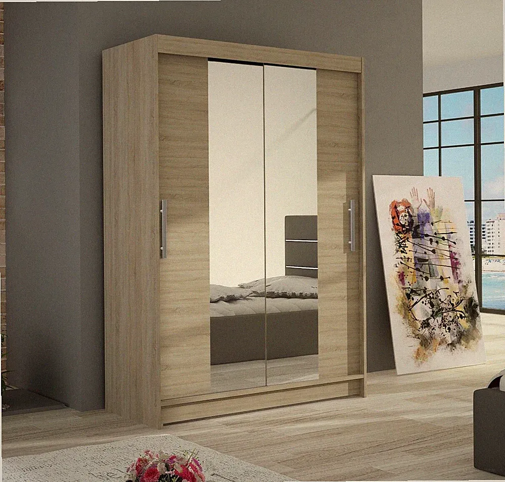 Schiebetürenschrank Aldo II Schiebetürenschrank Kleiderschrank Schrank Spiegel