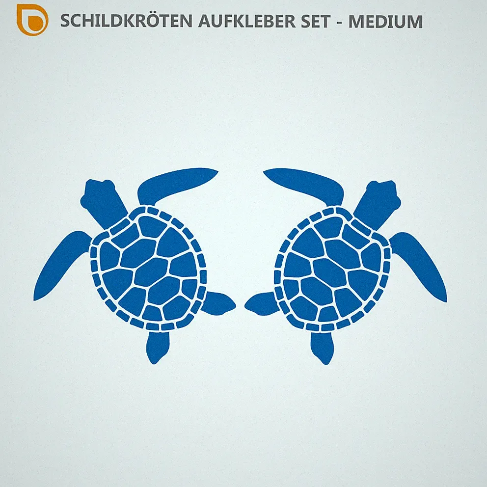 SCHILDKRÖTEN AUFKLEBER Maritim Deko Sticker Bad Fliesen Meeresschildkröte Möbel