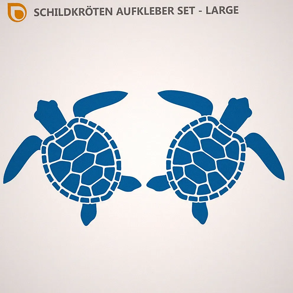 SCHILDKRÖTEN AUFKLEBER Maritim Deko Sticker Bad Fliesen Meeresschildkröte Möbel
