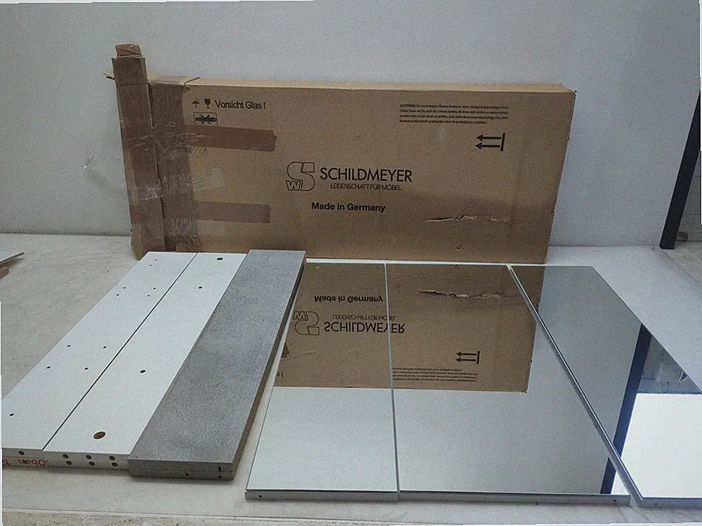 Schildmeyer 127398 Spiegelschrank, 70 x75 x 16 cm, steingrau
