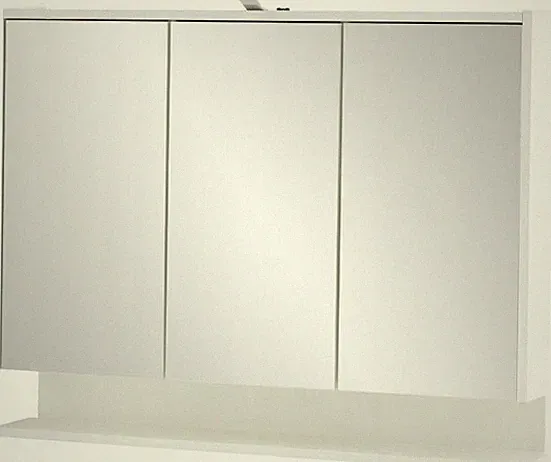 Schildmeyer Flag Badezimmerschrank mit LED-Spiegel, 93,5 cm, weiß