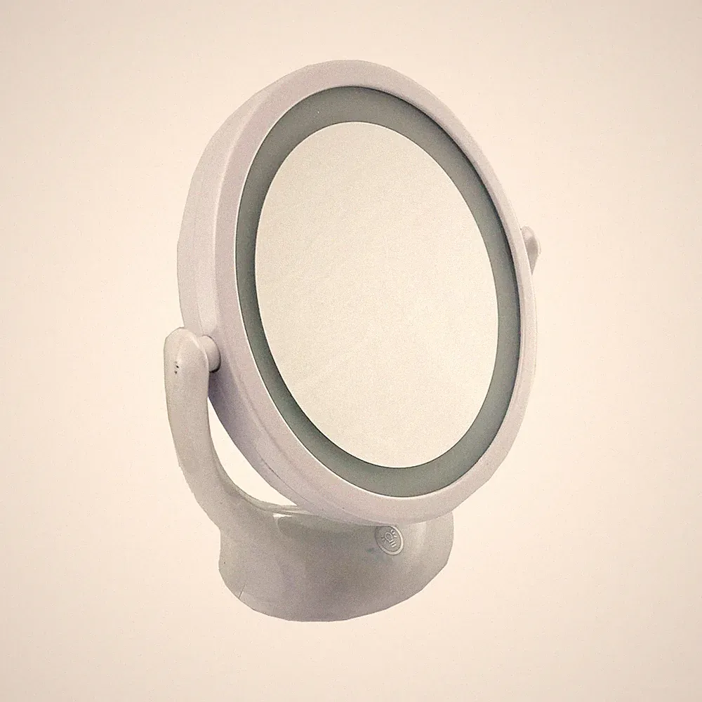 SCHMINKSPIEGEL MIT RUNDER LED BC-1008 MIT 180° DREHUNG 0064