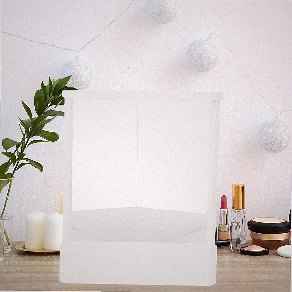 Schminkspiegel transparent mit nicht umkehrbarem Spiegel für Badezimmer aus