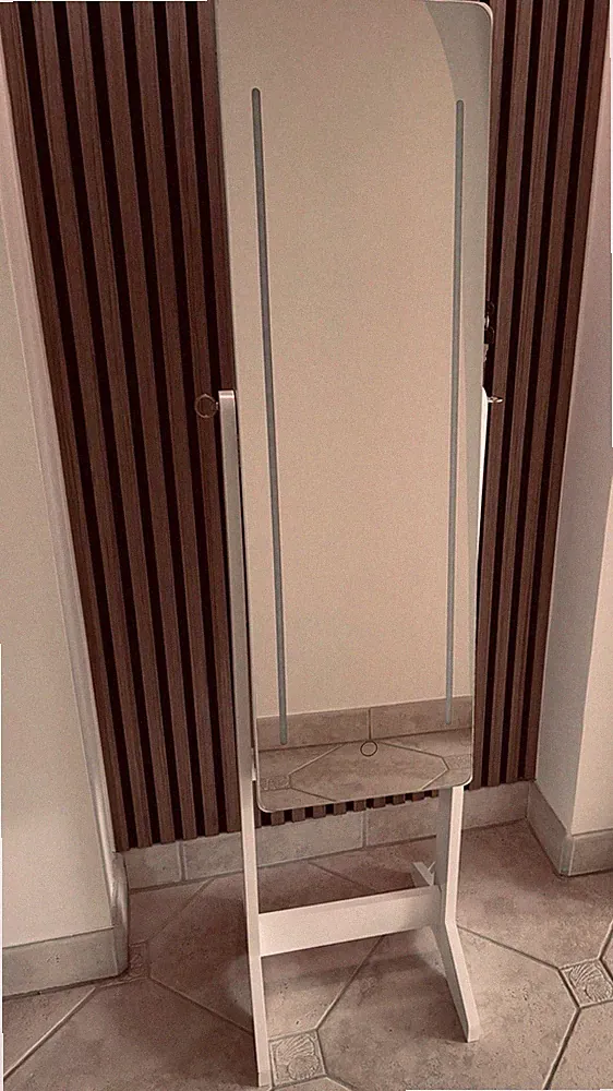 Schmuck-Spiegelschrank mit LED-Beleuchtung – abschließbar 146cm