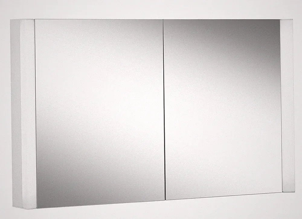 Schneider EASY LED-Lichtspiegelschrank, 2 Doppelspiegeltüren, 120x70x14cm
