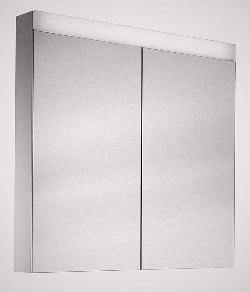 Schneider PATA LED-Spiegelschrank, 2 Türen 30/30cm, 595x120x756mm, Beleuchtung