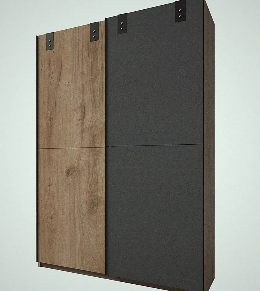 Schwebetürenschrank Kleiderschrank Cardiff 135cm Farbe und Größe wälhbar