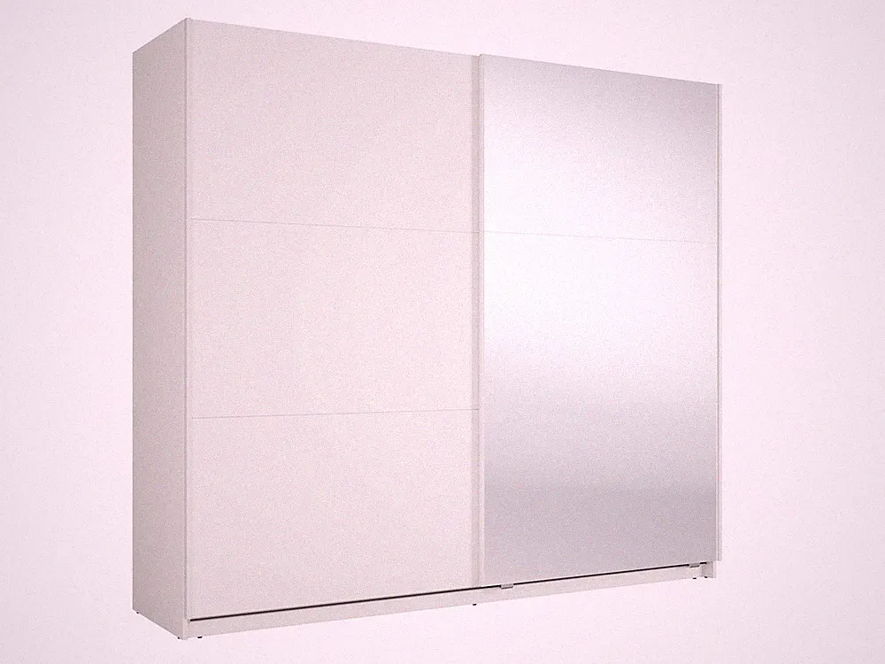 Schwebetürenschrank Luxora Kleiderschrank 221x60x207cm 2-türig Spiegel Ausführun