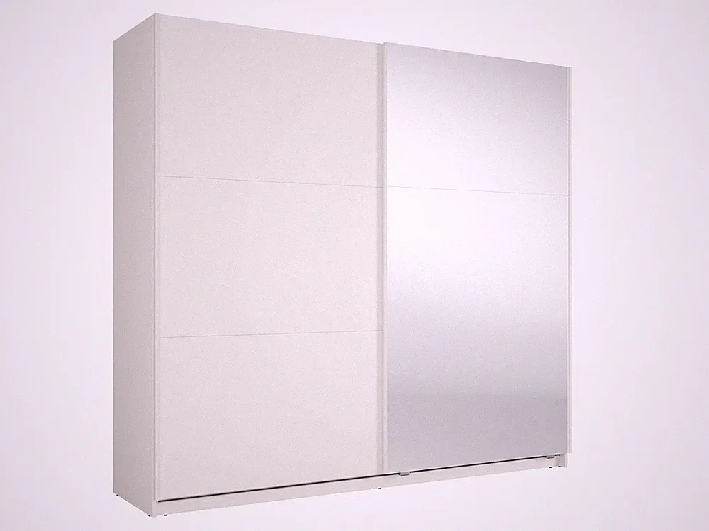 Schwebetürenschrank Luxora Kleiderschrank 221x60x207cm 2-türig Spiegel Ausführun