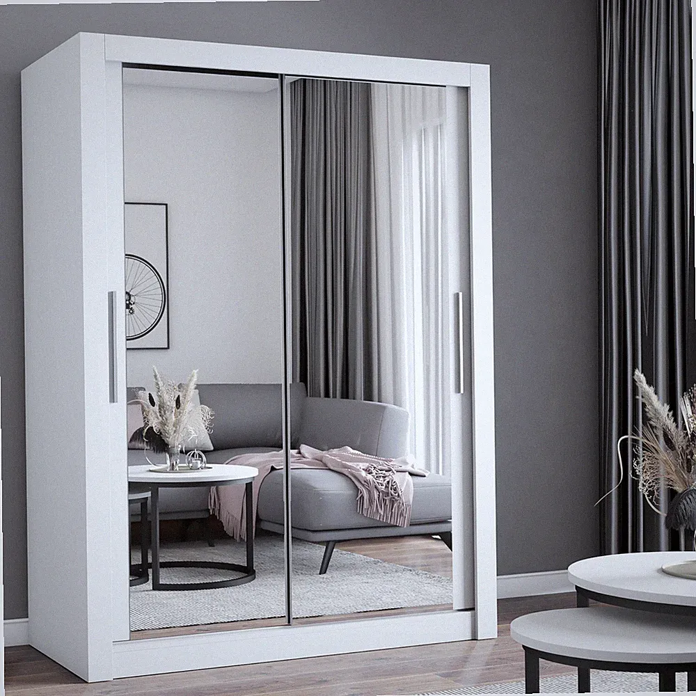 Schwebetürenschrank Schrank Kleiderschrank MILAN mit Spiegel 180 cm