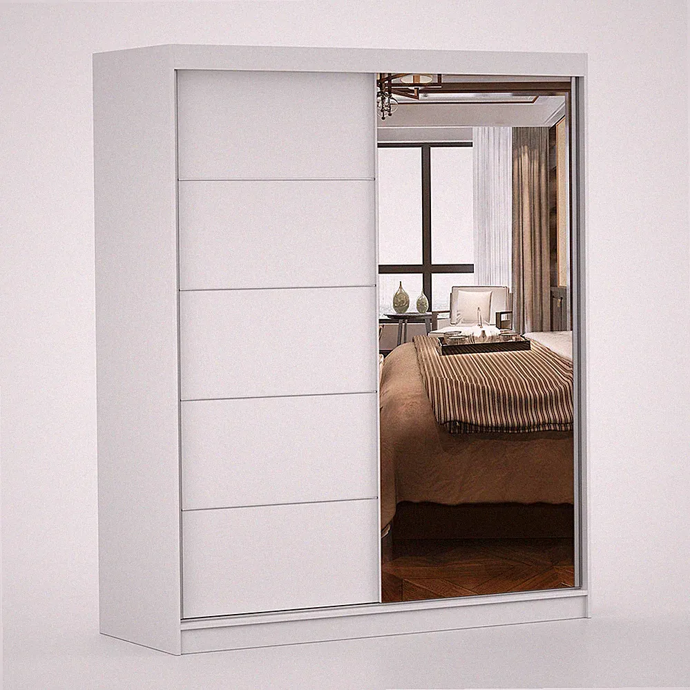 Schwebetürenschrank und Kommode,Schrank mit Spiegel 2-er Set BONO 05/FRIDA 01