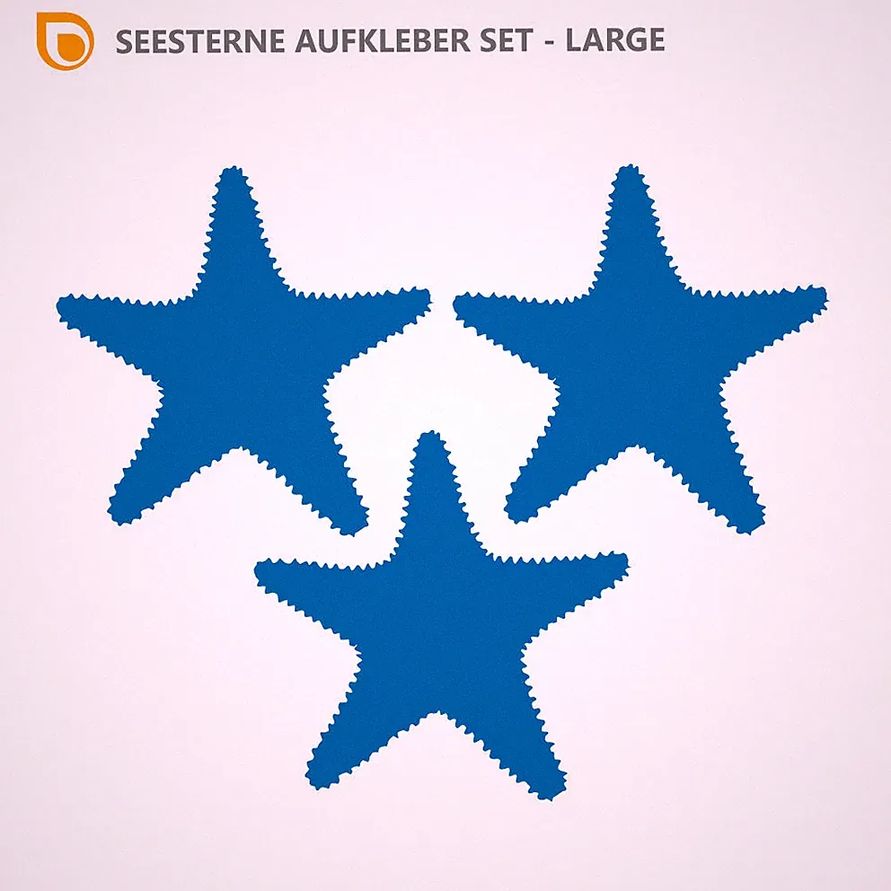SEESTERNE AUFKLEBER Maritim Deko Sticker Meer Fliesen Bad Möbel Starfish Ocean