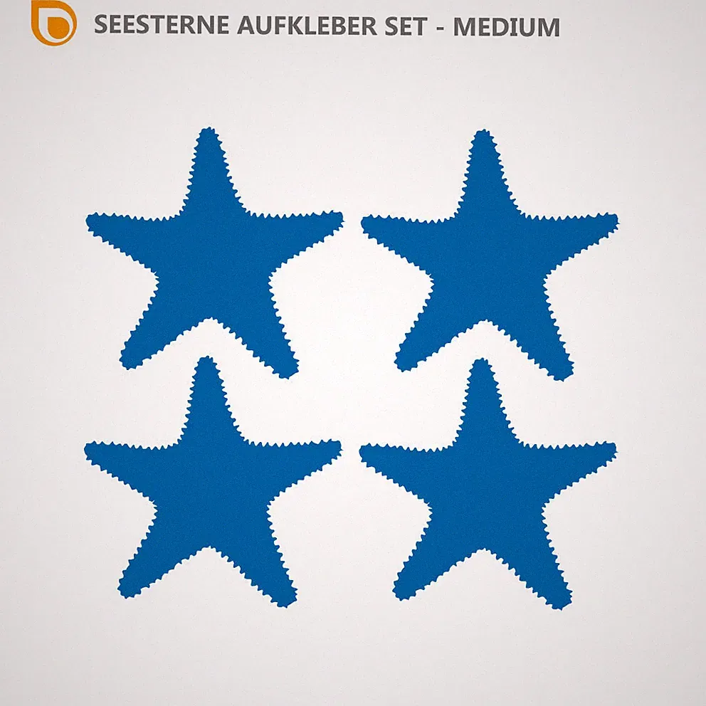 SEESTERNE AUFKLEBER Maritim Deko Sticker Meer Fliesen Bad Möbel Starfish Ocean