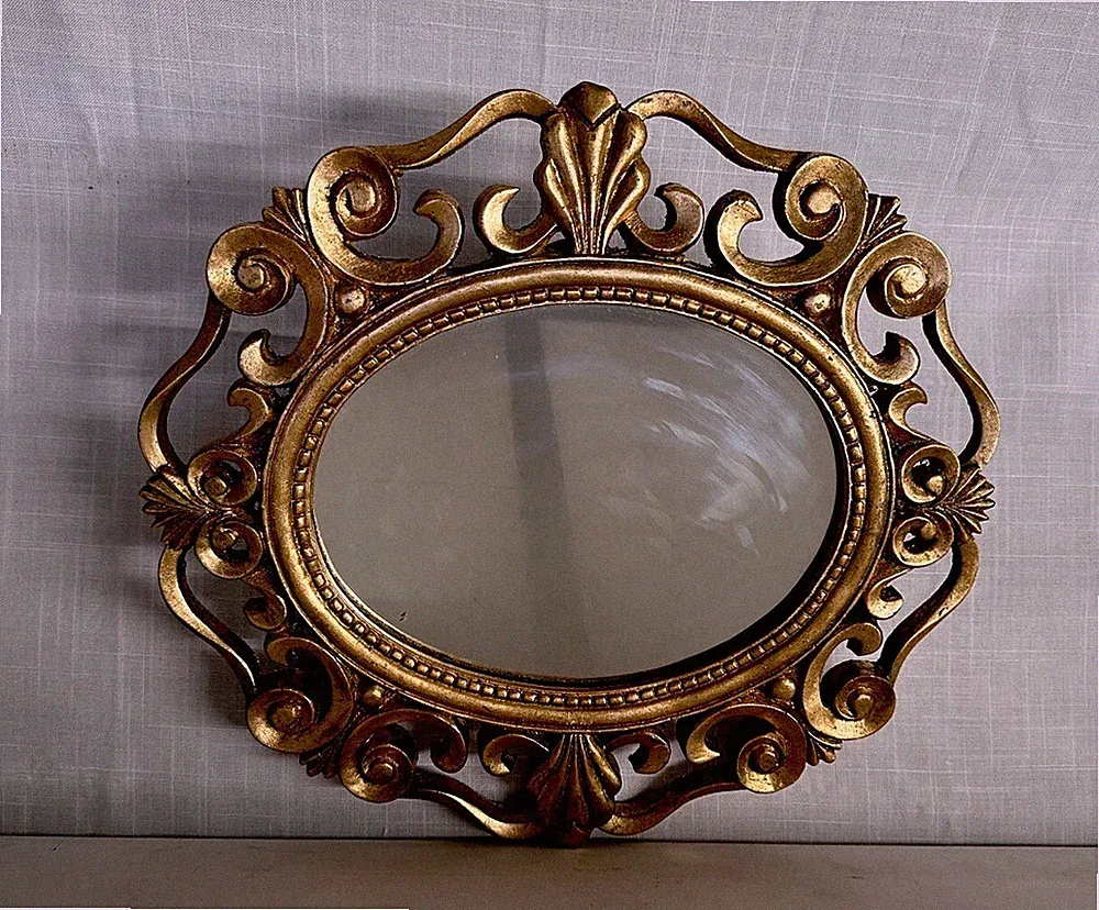 Spiegel Barock Stil Farbe Gold 39 cm