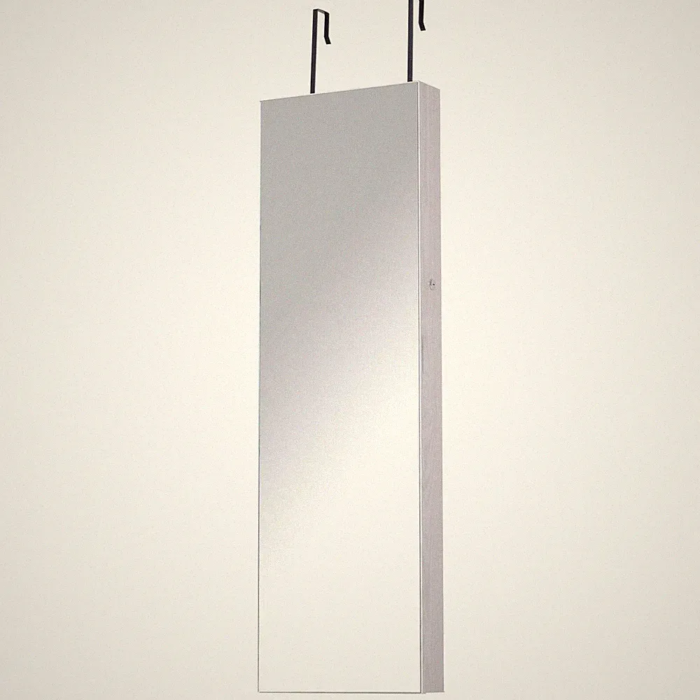 Spiegel Schmuckschrank, Tür/Wand Organizer, abschließbar mit 6 LED Lig