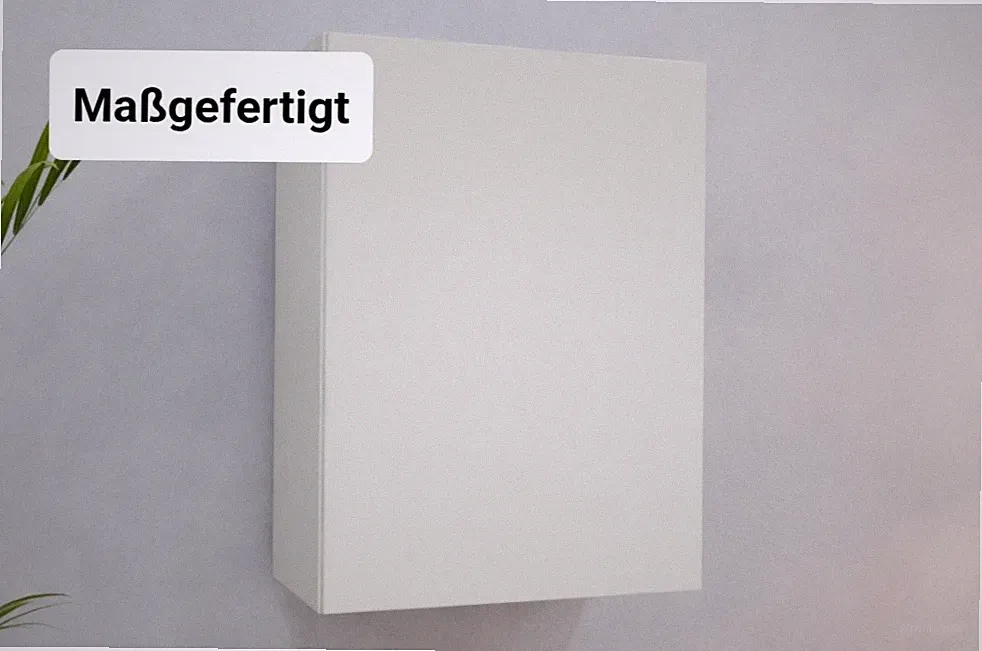 Spiegel21 Badezimmer-Hängeschrank nach Maß - Alpinweiß - NEU