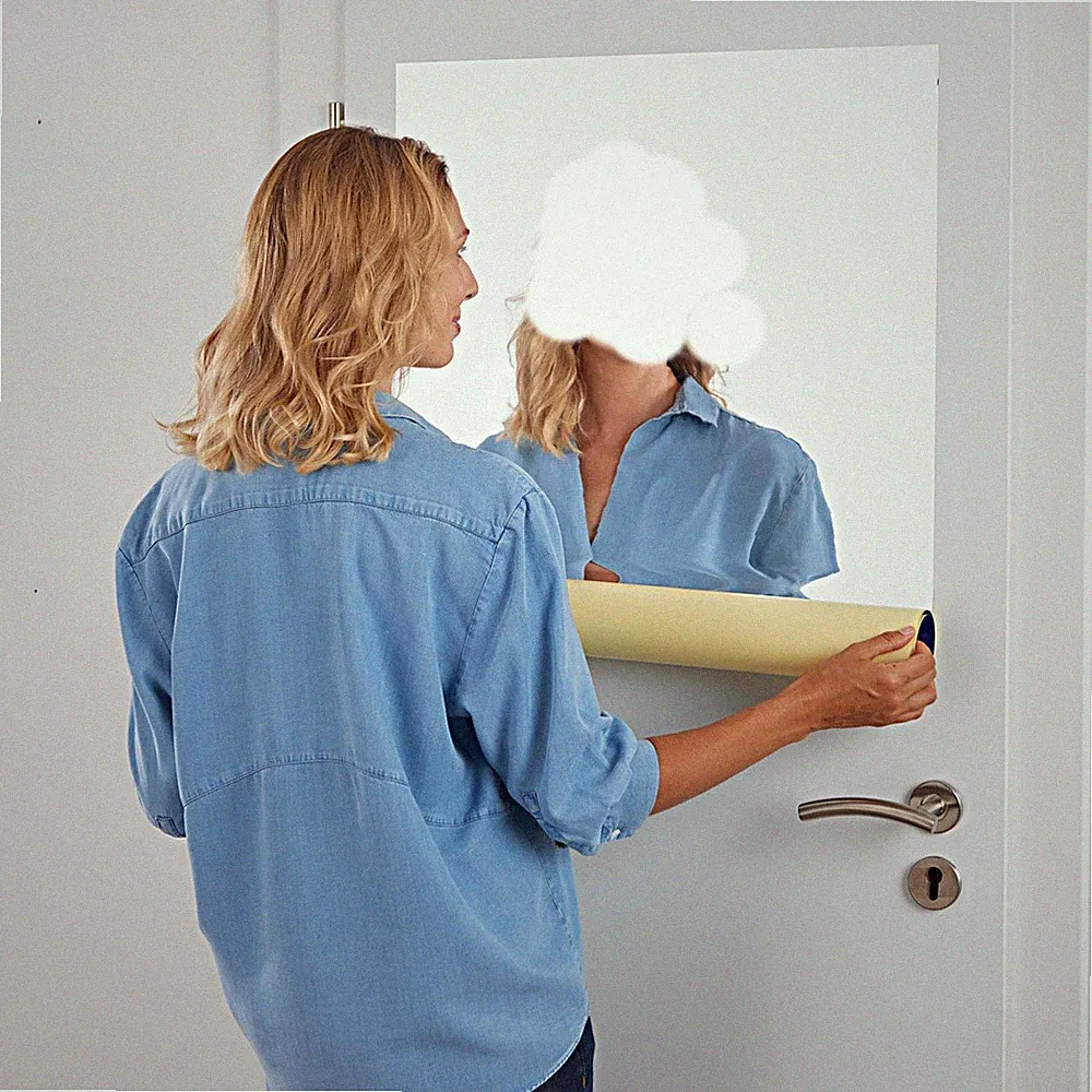Spiegelfolie Selbstklebend Wand Möbel 150 x 58 cm Wandspiegel Folie Spiegel