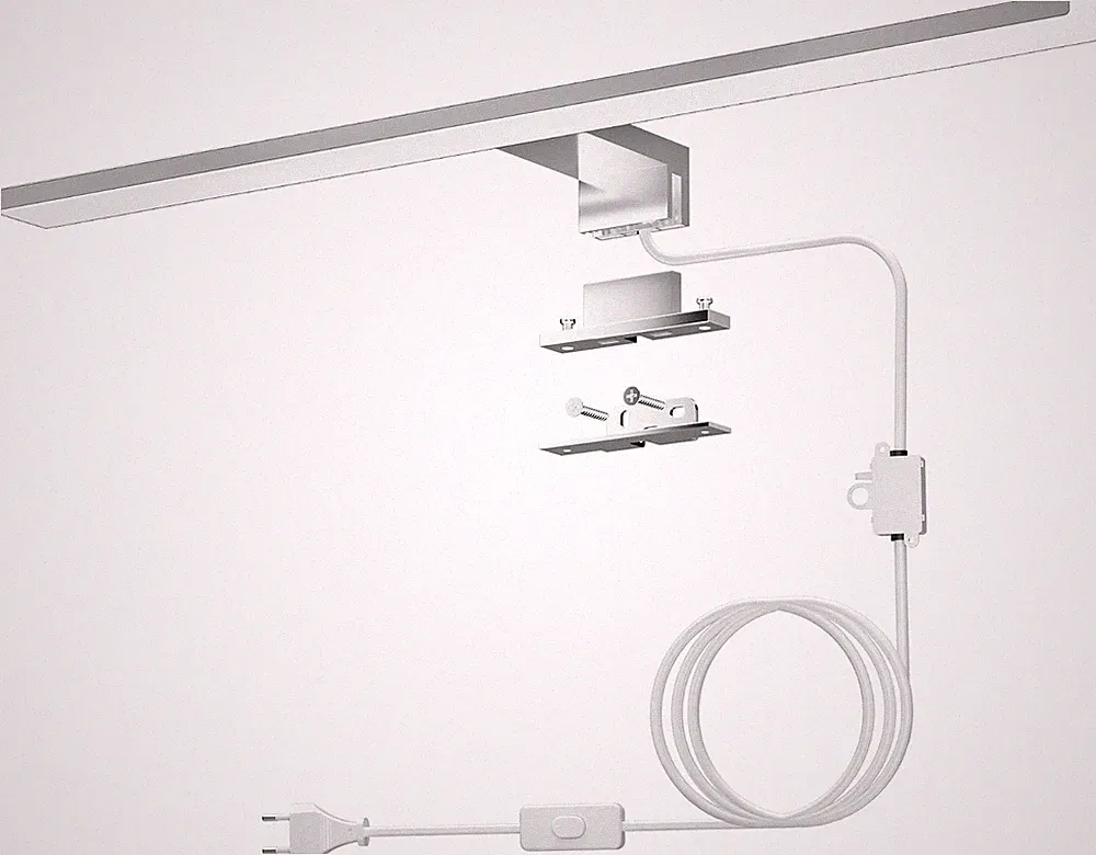 Spiegelleuchte, 15W 1200Lm 50Cm, Spiegellampe Badezimmer, Spiegelschrank Beleuch