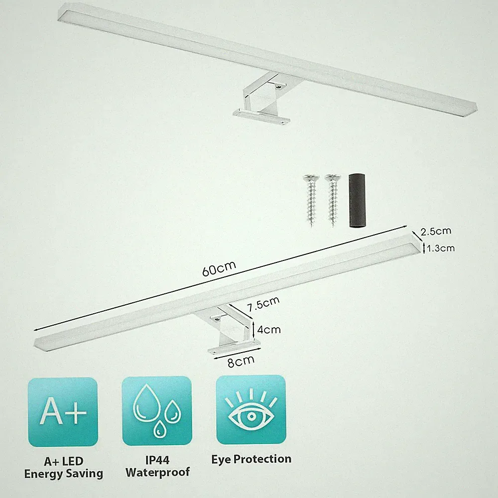 Spiegelleuchte Bad Beleuchtung Badleuchte Schminklicht Aufbaulampe LED KalteWeiß