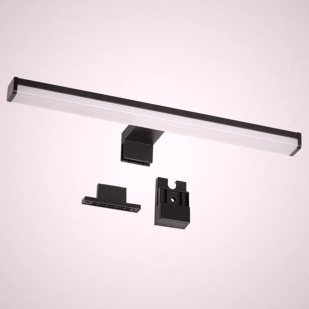 Spiegelleuchte LED Bad 230V Schwarz Badlampe Schminklicht Versandrückläufer