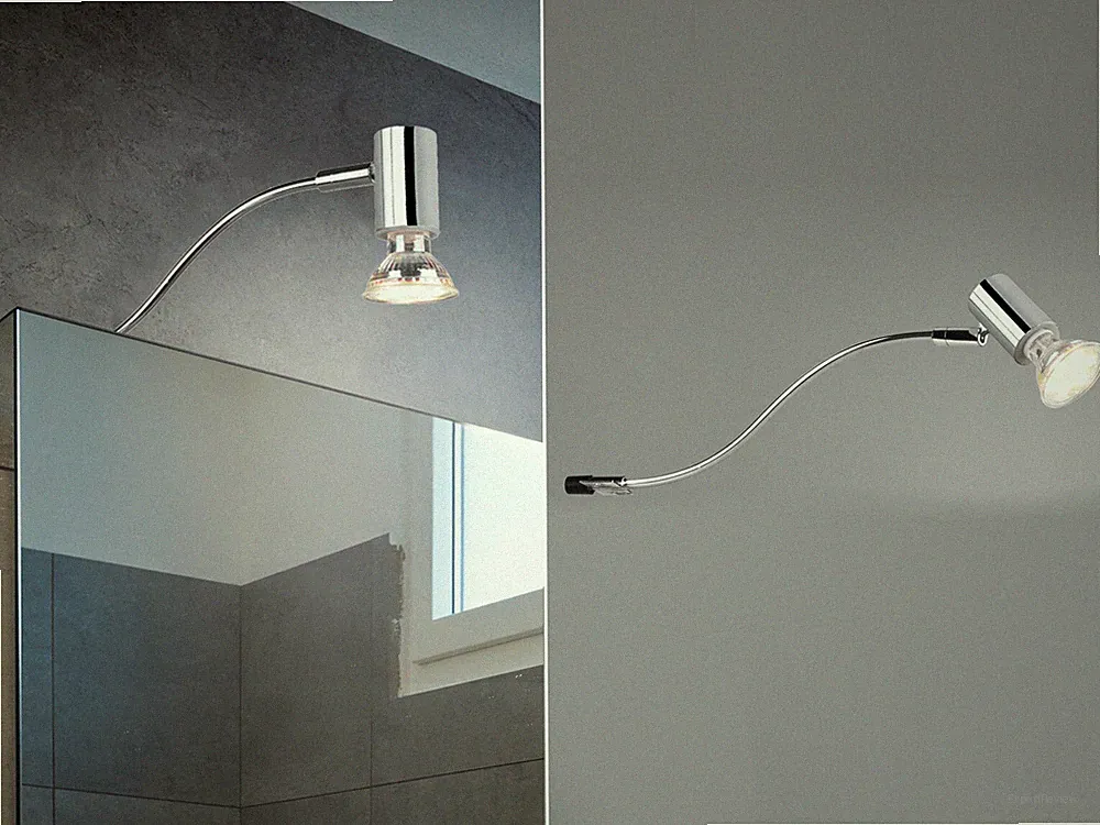Spiegelleuchte Schminklicht schwenkbar Schrank Aufbauleuchten für Spiegelschrank