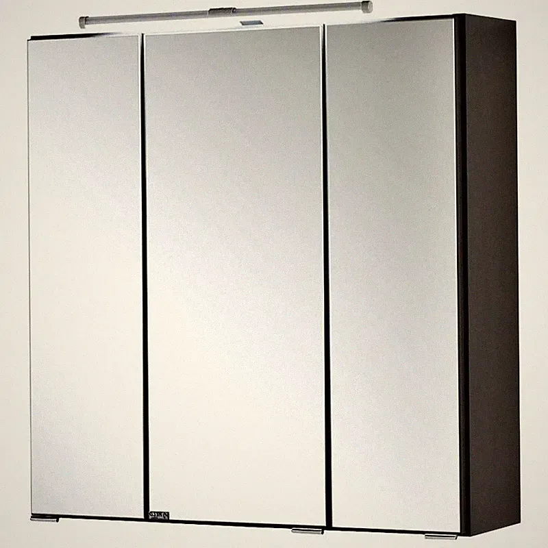 Spiegelschrank 60cm grau LED Beleuchtung Steckdose Badezimmerschrank Badspiegel