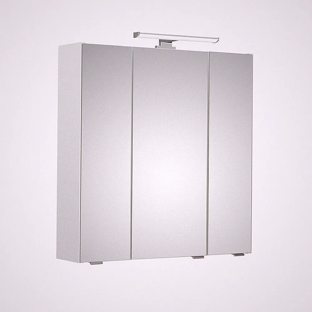 Spiegelschrank 65 cm weiß Hängeschrank LED Badschrank Badezimmer Schrank Spiegel
