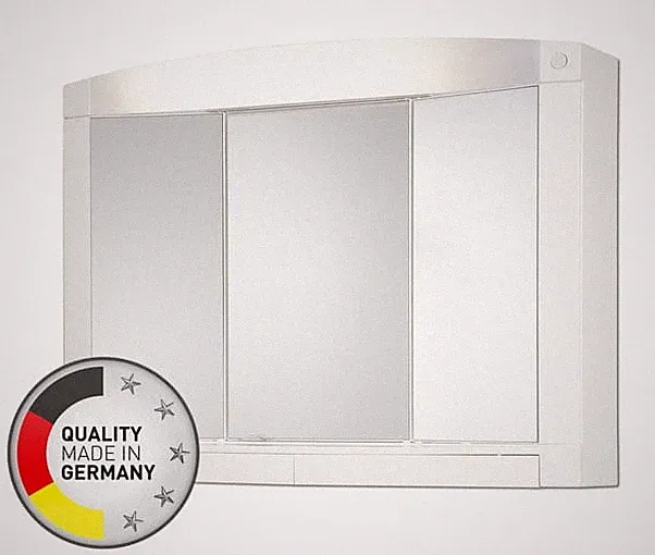 Spiegelschrank 76x58x18cm mit Beleuchtung und Steckdose, weiß Swing - Hochwertig