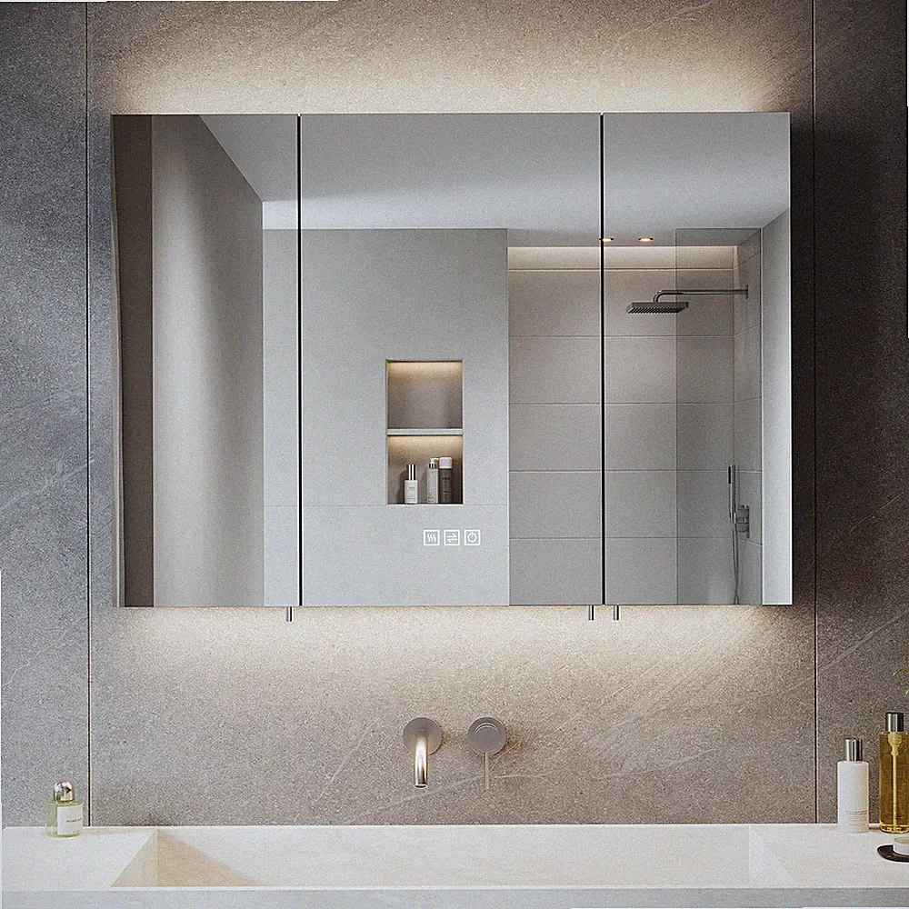 spiegelschrank bad 90cm mit beleuchtung