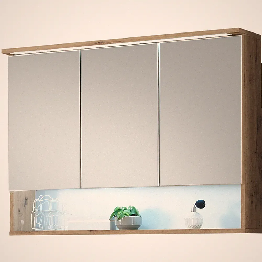 Spiegelschrank - Artisan Eiche - LED-Beleuchtung
