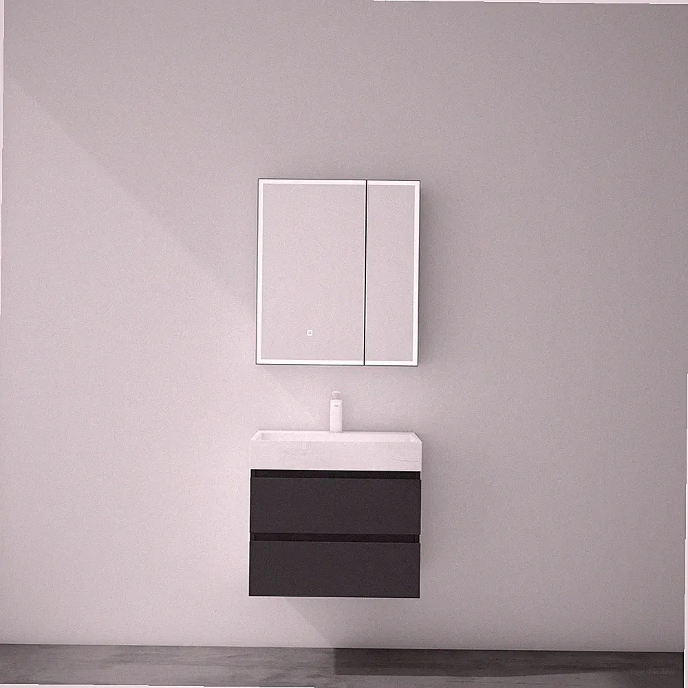 Spiegelschrank Bad Badezimmerschrank mit beleuchtung LED Hängespiegel Badschrank