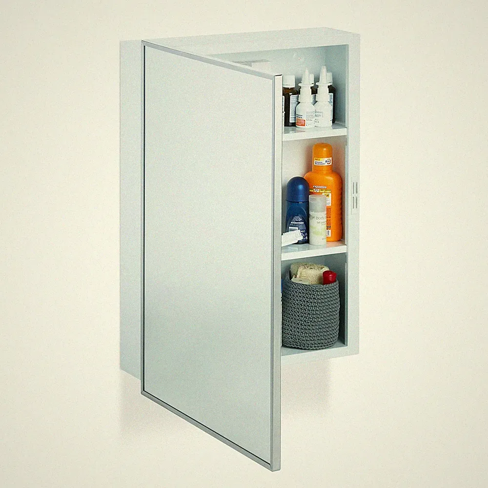 Spiegelschrank bad Hängeschrank mit Spiegel Badezimmer Schrank 3 Ablagen