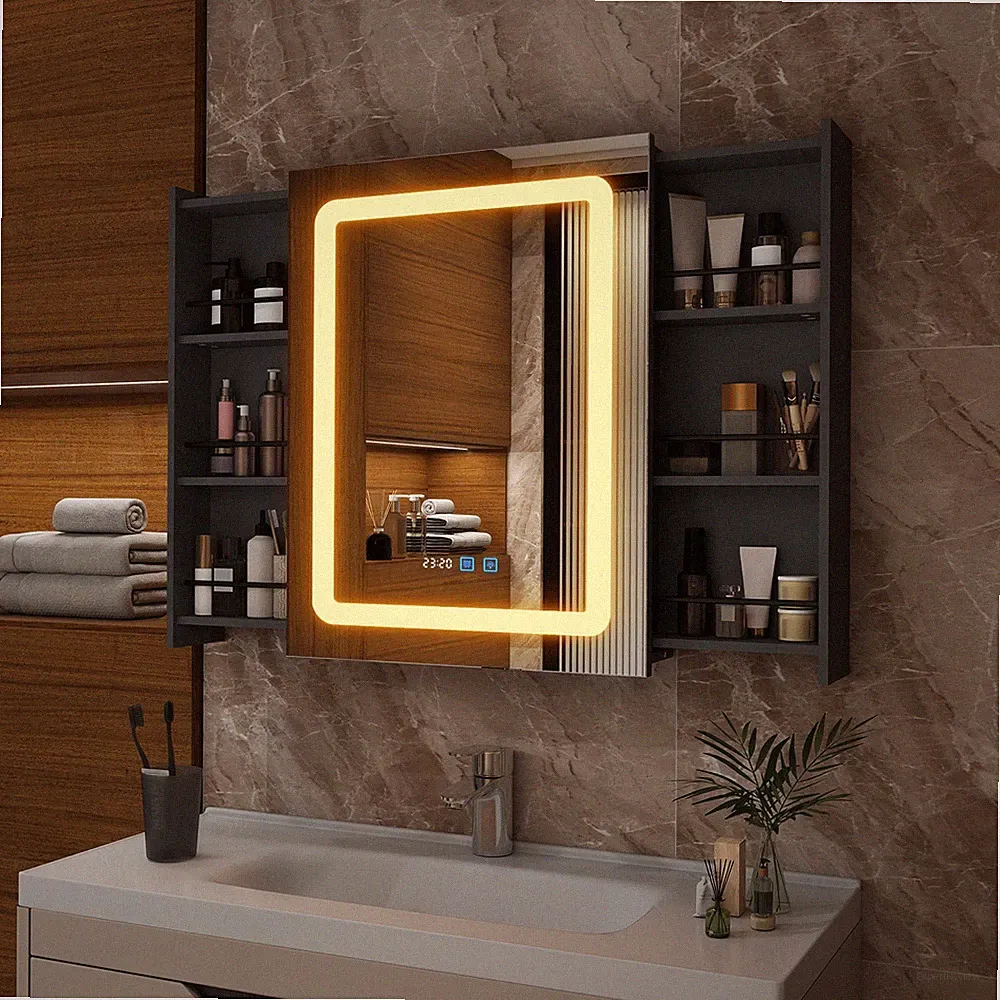 Spiegelschrank Bad mit Beleuchtung LED Badezimmerschrank Badschrank Wandschrank