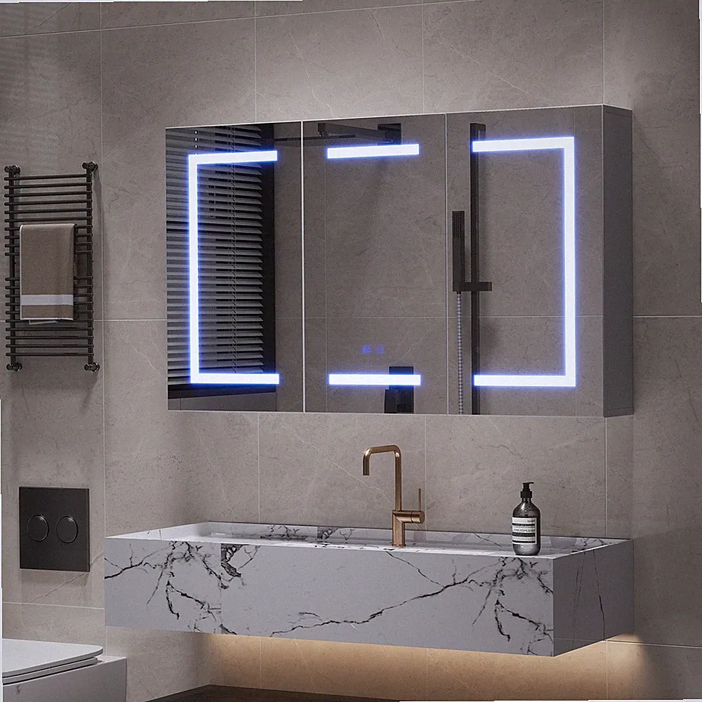 spiegelschrank bad 100cm mit beleuchtung