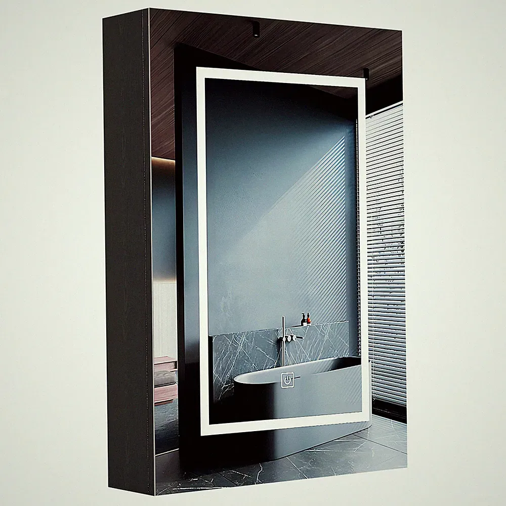 Spiegelschrank Bad mit LED Beleuchtung Bad Zimmer Spiegel Schrank Wandschrank